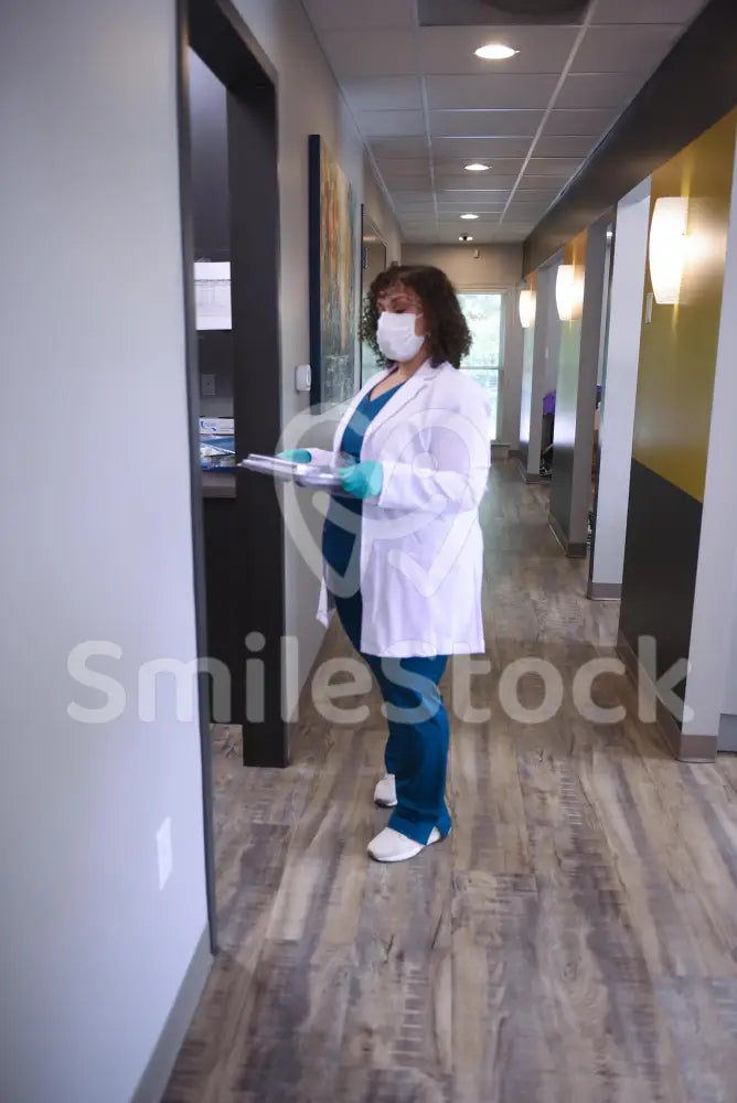 Assistant Handling Instruments with Concentration (Eyes Closed) - Sterilization