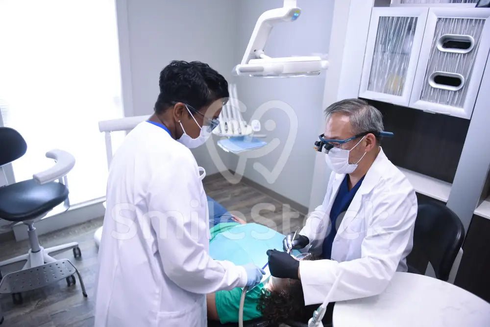 Dental Team Focused on Patient’s Oral Health - Clinician Images